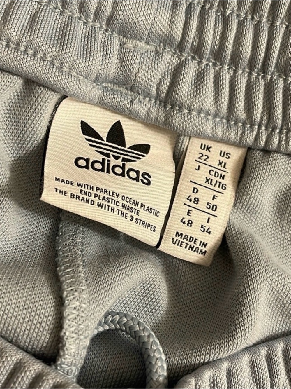 Adidas Light Blue with Stripes Track Pants Size XL - Picture 4 of 4